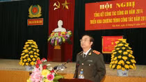 Thứ trưởng Thường trực Đặng Văn Hiếu dự Hội nghị triển khai công tác năm 2015 tại Công an tỉnh Hòa Bình