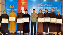 Biểu dương tăng ni, phật tử xuất sắc trong phong trào toàn dân BVANTQ