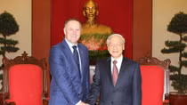 Tổng Bí thư Nguyễn Phú Trọng tiếp Thủ tướng New Zealand