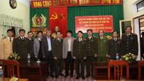 Thứ trưởng Trần Việt Tân kiểm tra công tác đảm bảo ANTT tại Công an huyện Tiền Hải