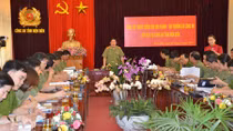 Thứ trưởng Bùi Văn Thành kiểm tra công tác tại Công an tỉnh Điện Biên