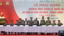 Bộ Công an hưởng ứng Tuần lễ An toàn vệ sinh lao động - phòng chống cháy nổ