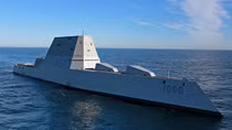 Mỹ chính thức thử nghiệm tàu khu trục Zumwalt thế hệ mới 