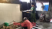 Phát hiện cơ sở chế biến hàng tấn guốc, chân, mõm bò bẩn ở Hà Nội 
