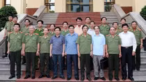Đoàn Giám sát của Uỷ ban Kiểm tra Trung ương làm việc với Ban Thường vụ Đảng uỷ CATW trong thực hiện Chỉ thị 36 của Bộ Chính trị