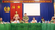Thứ trưởng Bùi Văn Thành kiểm tra công tác hậu cần tại Công an Bình Phước