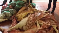 Hơn 1 tấn thịt lợn bệnh chuẩn bị bán tại chợ