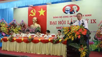 Công an tỉnh Tây Ninh tổ chức Đại hội Đảng