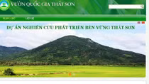 Một doanh nghiệp bị "tuýt còi" vì đưa ý tưởng quy hoạch VQG Thất Sơn lên trang tin nội bộ
