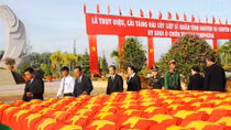 Truy điệu, cải táng hài cốt liệt sĩ quân tình nguyện 