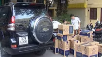 Prado 5 lần đổi biển giả để vận chuyển thuốc lá lậu
