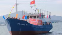 Hạ thủy tàu đánh cá vỏ thép trị giá gần 18 tỷ đồng