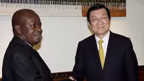 Chủ tịch nước Trương Tấn Sang hội kiến Chủ tịch Quốc hội Tanzania