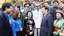 Chủ tịch nước Trương Tấn Sang gặp mặt cán bộ Đoàn, đoàn viên tiêu biểu