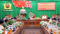 Lãnh đạo Bộ Công an kiểm tra công tác tại Công an tỉnh Sóc Trăng