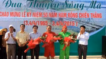 Giải đua thuyền trên sông Mã