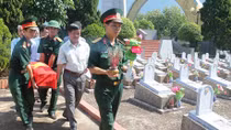 Truy điệu và an táng 8 hài cốt liệt sĩ tìm thấy ở căn cứ An Nha