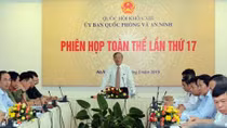 Phiên họp toàn thể Uỷ ban Quốc phòng và An ninh lần thứ 17