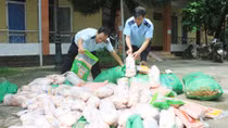 Thu giữ gần nửa tấn thịt vịt đông lạnh nhập lậu đang trên đường đến nhà hàng