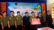 Lãnh đạo Tổng cục Chính trị CAND thăm Bộ Tư lệnh Vùng Cảnh sát biển 2