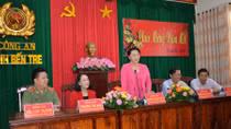 Lãnh đạo Quốc hội, Ban Dân vận Trung ương và Bộ Công an thăm, chúc Tết Công an Bến Tre
