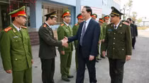 Bộ trưởng Trần Đại Quang kiểm tra tình hình ANTT tại Nam Định