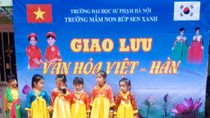 Trải nghiệm văn hóa Việt – Hàn cùng các bé