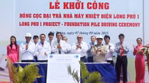 Đóng cọc đại trà Nhà máy nhiệt điện Long Phú 1