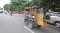 Chưa xử lý dứt điểm xe ba bánh tự chế ‘nhái’ xe thương binh