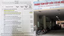 Sốc với giá dịch vụ cao 'ngất ngưởng' của 115 Hà Nội