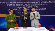 Phối hợp đảm bảo ANTT và PCCC tại Vinhomes Royal City