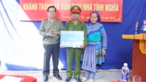 Trao tặng nhà tình nghĩa cho cán bộ chiến sỹ Công an có hoàn cảnh khó khăn