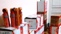 Thu giữ hơn 300 bình chữa cháy Trung Quốc nhập lậu 