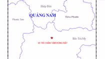 Lại xảy ra động đất 2,6 độ richter tại Quảng Nam