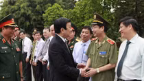 Chủ tịch nước Trương Tấn Sang thăm và làm việc tại Học viện Quốc phòng