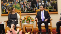 Bộ trưởng Trần Đại Quang tiếp Đại sứ và Tham tán Quốc phòng Nhà nước Israel