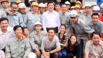 Chủ tịch nước Trương Tấn Sang thăm bà con ngư dân tỉnh Khánh Hòa