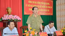 Bộ trưởng Trần Đại Quang làm việc tại Công an tỉnh Bến Tre