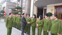 Thứ trưởng Nguyễn Văn Thành thăm, chúc tết thầy, trò Học viện CSND