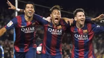 Bộ 3 Messi-Neymar-Suarez làm nên chiến thắng 3-1 cho Barcelona