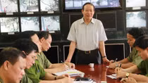 Thứ trưởng Lê Quý Vương kiểm tra công tác đảm bảo ANTT lễ hội đền Hùng 2015