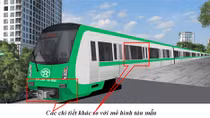 Ngắm tàu mẫu dự án đường sắt đô thị tuyến Cát Linh-Hà Đông