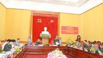 Giao ban công tác hậu cần- kỹ thuật, tài chính các trường CAND