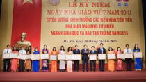 Tuyên dương khen thưởng các nhà giáo mẫu mực Thủ đô