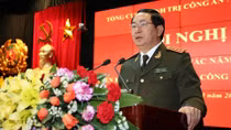 Bộ trưởng Trần Đại Quang dự Hội nghị triển khai công tác năm 2015 Tổng cục Chính trị Công an nhân dân 
