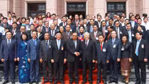Tổng Bí thư, Chủ tịch nước Lào Bounnhang Volachith thăm Học viện Chính trị Quốc gia Hồ Chí Minh