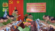 Thứ trưởng Thường trực Đặng Văn Hiếu làm việc tại Công an Bình Thuận