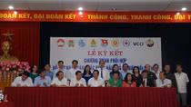 Ký kết chương trình phối hợp hành động hỗ trợ ngư dân và nông dân