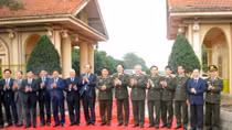 Gắn biển công trình quy hoạch xây dựng cụm trường Công an nhân dân tại Hà Nam