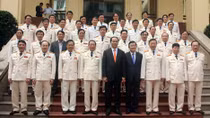 Đảng ủy Công an Trung ương và lãnh đạo Bộ Công an gặp mặt nguyên Chủ tịch nước Trương Tấn Sang